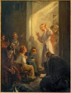 Het licht van de wereld door Fritz von Uhde